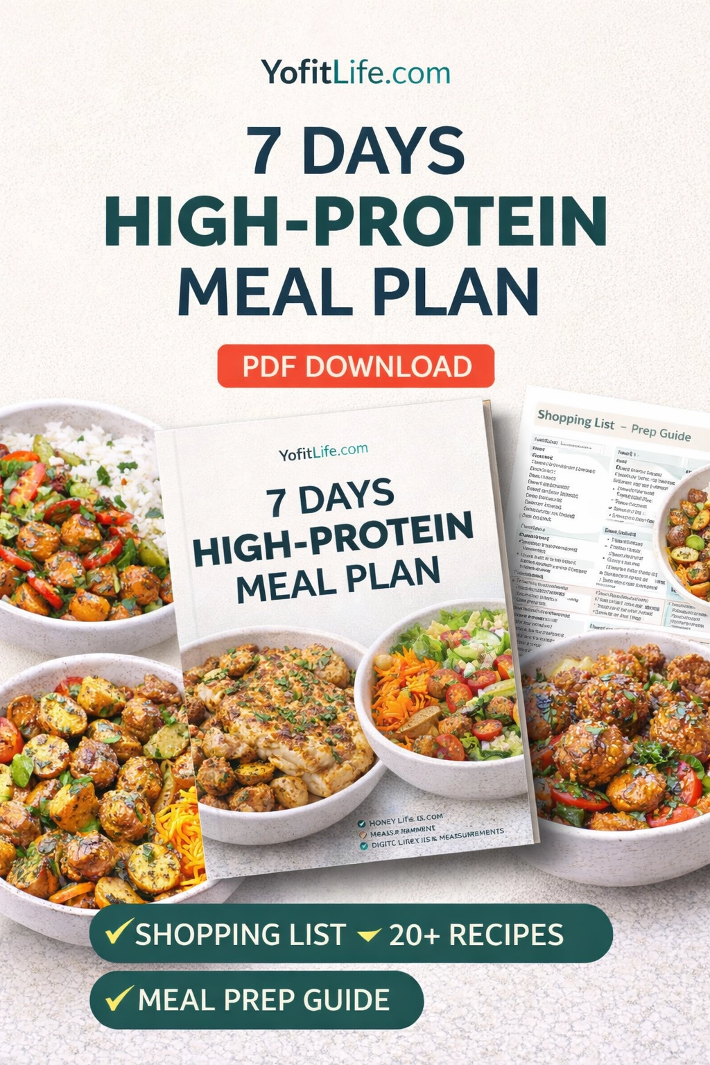 7 Days High Protein Meal Plan