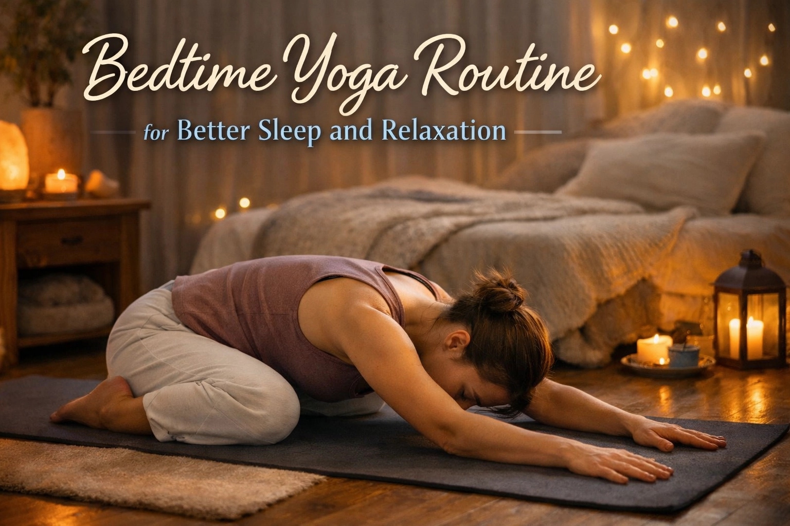 Bedtime Yoga Routine for Better Sleep and Relaxation