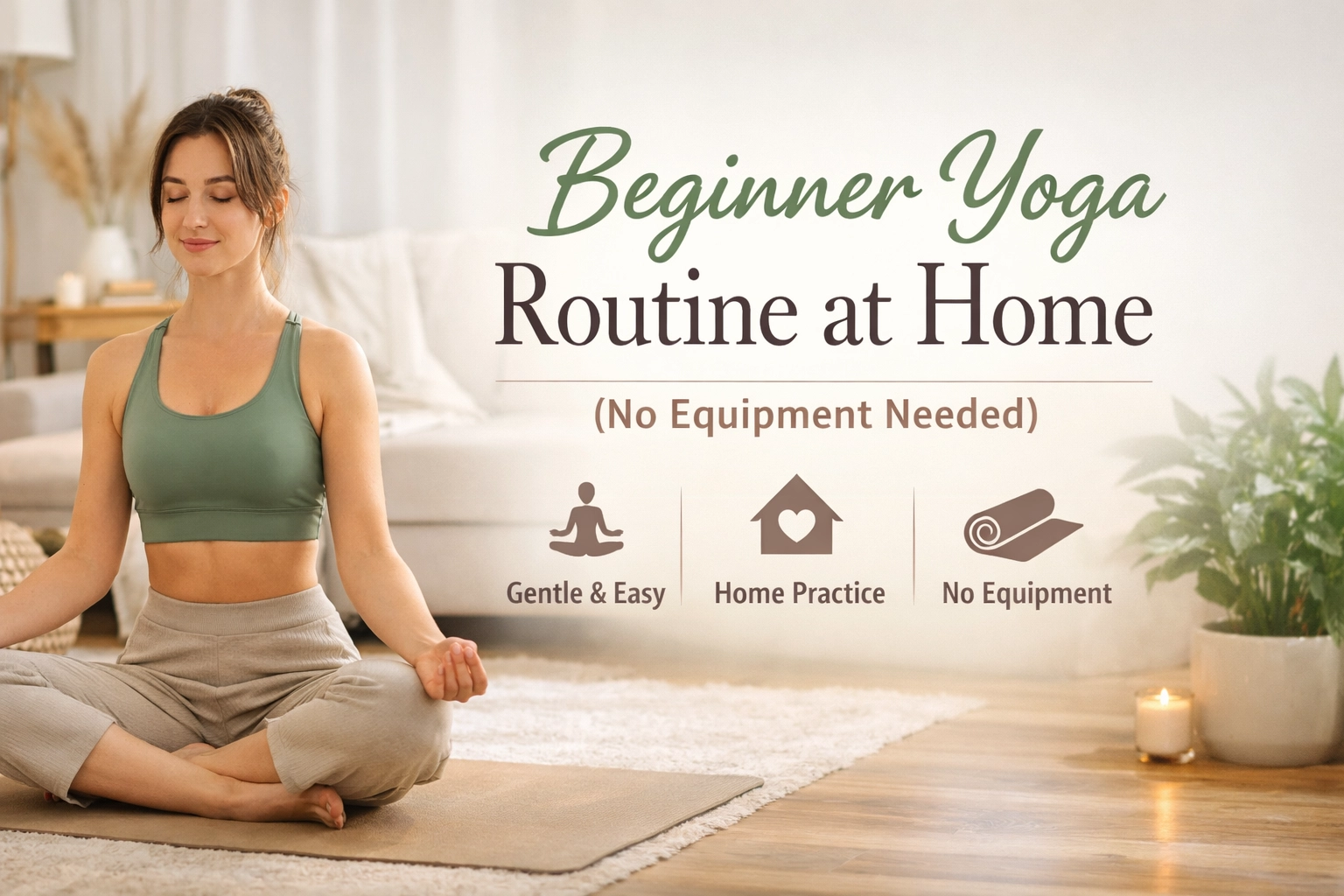 Beginner Yoga Routine at Home (No Equipment Needed)