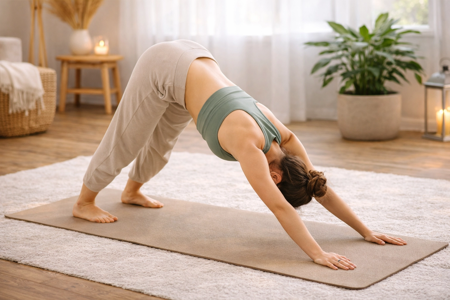 Yoga Poses for Beginners-Downward Dog Yoga Poses for Beginners-Downward Dog